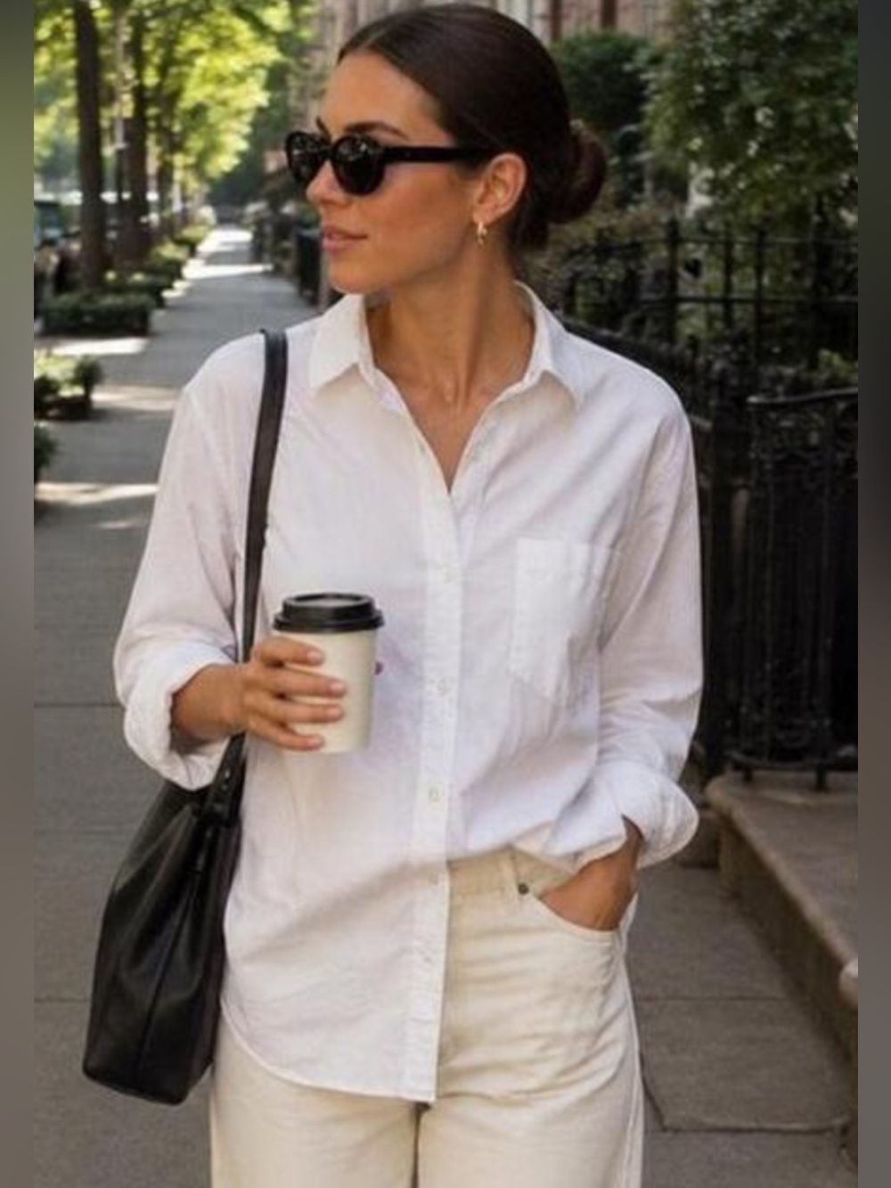 Banana Republic  White Dillion Button downShirt